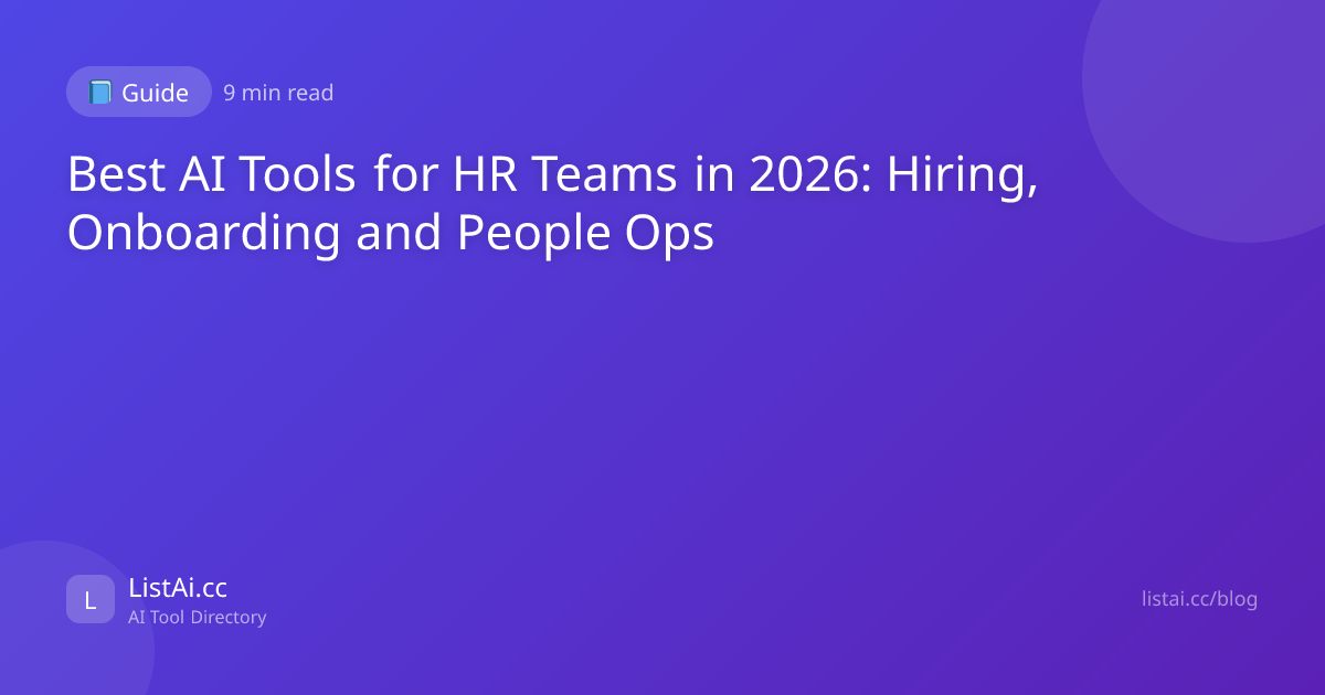 Best AI Tools for HR Teams in 2026: Hiring, Onboarding and People Ops ...