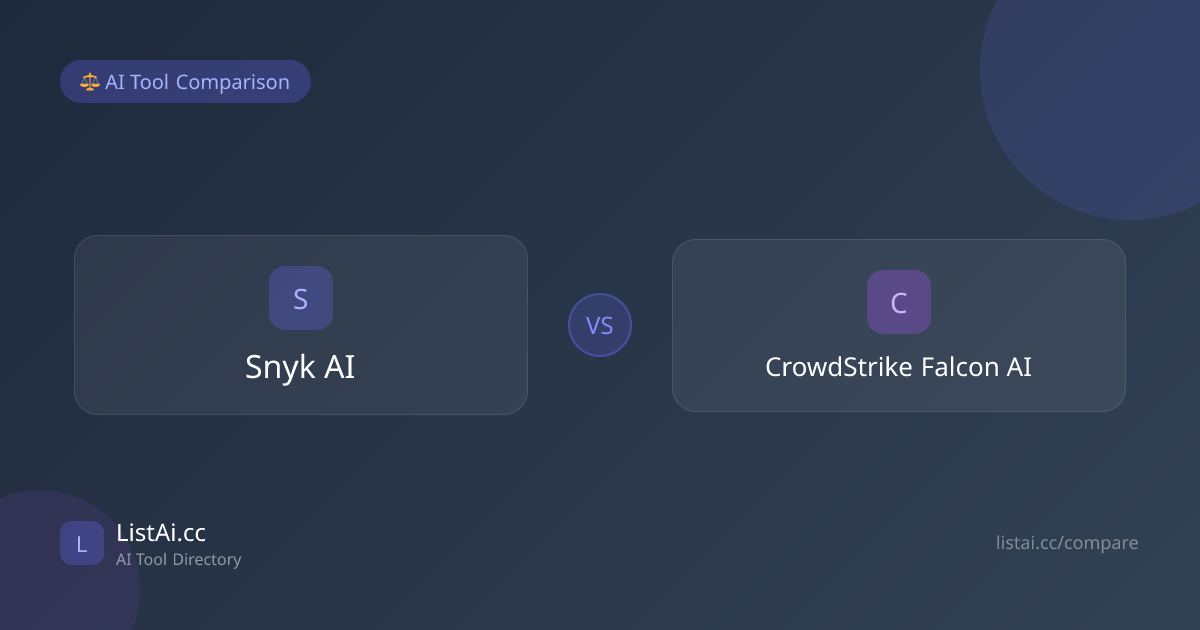 Snyk AI vs CrowdStrike Falcon AI - AI Tool Comparison | ListAi.cc